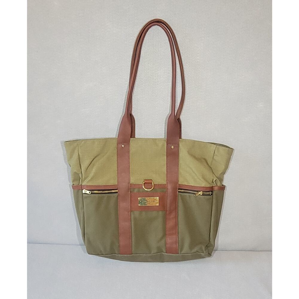 Sword & Plough Camo Canvas Leather Trim Signature Tote Bag